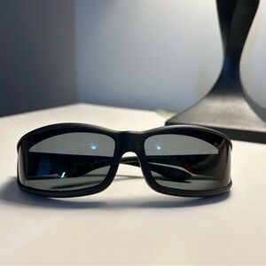 Sleek Black Minimalist Glasses by Haven